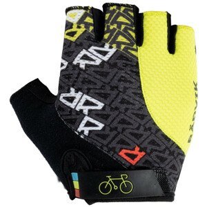 Cyklistické rukavice Radvik Runde Velikost: M / Barva: černá/žlutá