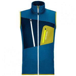 Pánská vesta Ortovox Fleece Grid Vest Velikost: XL / Barva: světle modrá