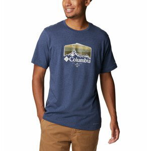 Pánské triko Columbia Thistletown Hills Graphic Short Sleeve Velikost: L / Barva: modrá