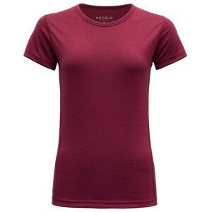 Dámské triko Devold Breeze Woman T-Shirt Velikost: S / Barva: červená