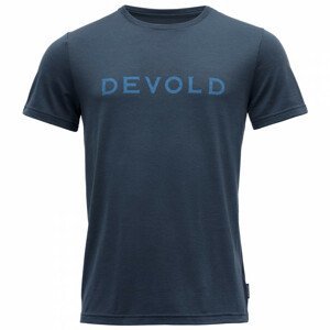 Pánské triko Devold Logo Man Tee Velikost: M / Barva: modrá