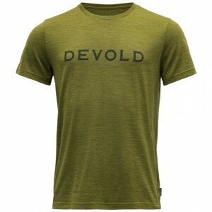 Pánské triko Devold Logo Man Tee Velikost: M / Barva: zelená