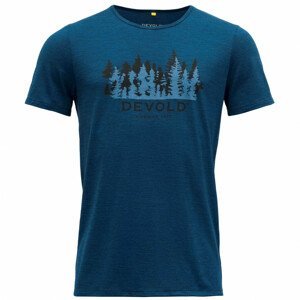 Pánské triko Devold Ørnakken Forest Man Tee Velikost: M / Barva: modrá