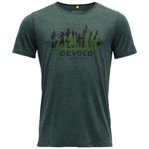 Pánské triko Devold Ørnakken Forest Man Tee Velikost: M / Barva: zelená