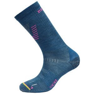 Dámské ponožky Devold Hiking Light Woman Sock Velikost ponožek: 38-40 / Barva: modrá