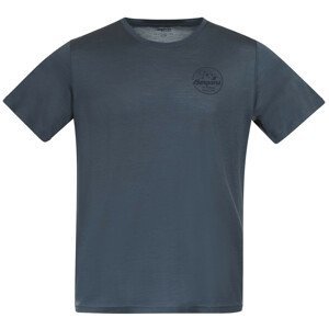 Pánské triko Bergans Graphic Wool Tee Velikost: M / Barva: tmavě modrá