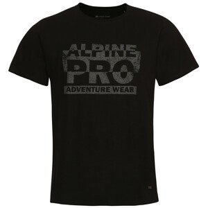 Pánské triko Alpine Pro Hoop Velikost: XXL / Barva: černá