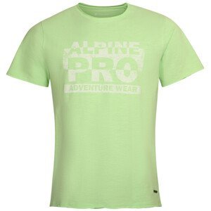 Pánské triko Alpine Pro Hoop Velikost: S / Barva: světle zelená