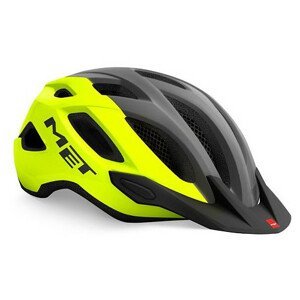 Cyklistická helma MET Crossover Reflex Velikost helmy: 52-59 cm / Barva: šedá/žlutá