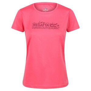 Dámské triko Regatta Womens Fingal VI Velikost: S / Barva: růžová