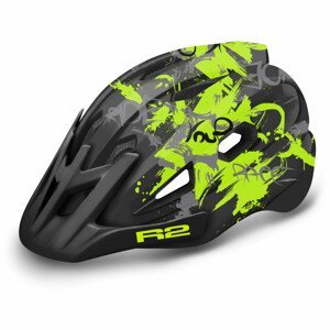 Cyklistická helma R2 Wheelie Velikost helmy: 52-56 cm / Barva: černá/žlutá