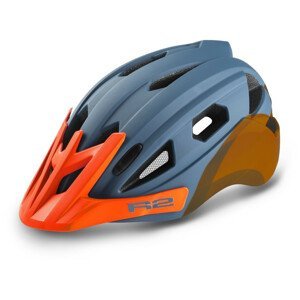 Cyklistická helma R2 Wheelie Velikost helmy: 56-58 cm / Barva: modrá/oranžová