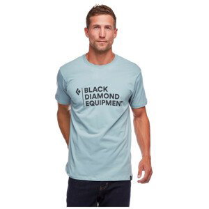 Pánské tričko Black Diamond M STACKED LOGO TEE Velikost: L / Barva: šedá