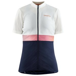 Dámský cyklistický dres Craft CORE Endur Velikost: S / Barva: bílá/modrá