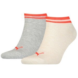 Ponožky Puma Heritage Sneaker 2P Velikost ponožek: 35-38 / Barva: šedá