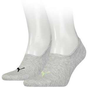 Ponožky Puma Footie 2P High Cut Velikost ponožek: 43-46 / Barva: šedá