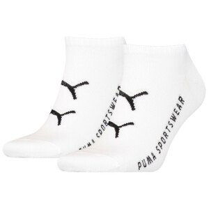 Ponožky Puma Cat Logo Sneaker 2P Velikost ponožek: 43-46 / Barva: bílá
