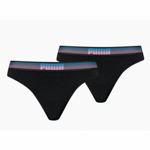 Dámské kalhotky Puma Luminous String 2P Velikost: M / Barva: černá