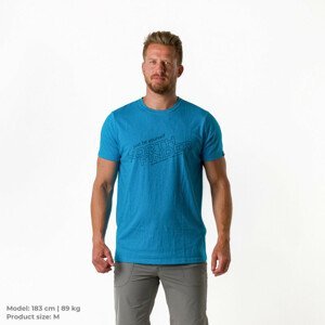 Pánské triko Northfinder Guido Velikost: XXL / Barva: modrá