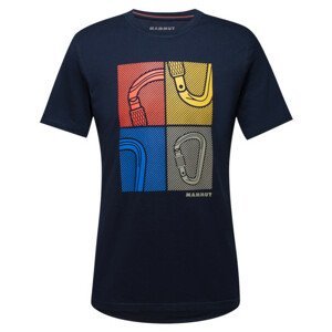 Pánské tričko Mammut Sloper T-Shirt Men Carabiners Velikost: XXL / Barva: modrá