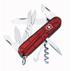 Kapesní nůž Victorinox Climber Barva: červená transparentní