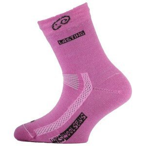 Dětské ponožky Lasting TJS Velikost ponožek: 29-33 / Barva: růžová
