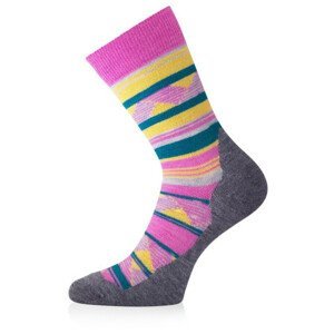 Ponožky Lasting WLI Velikost ponožek: 34-37 / Barva: růžová