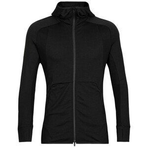 Pánská mikina Icebreaker ZoneKnit™ LS Zip Hoodie Velikost: XL / Barva: černá