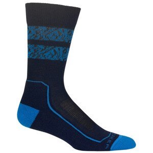 Pánské ponožky Icebreaker Hike+ Light Crew Natural Summit Velikost ponožek: 42-44 / Barva: tmavě modrá