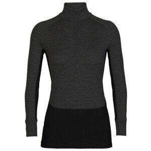 Dámská funkční mikina Icebreaker ZoneKnit™ 260 LS Half Zip Velikost: L / Barva: šedá/černá