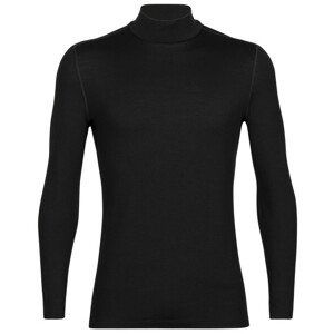 Pánské funkční triko Icebreaker 260 Tech LS Turtleneck Velikost: M / Barva: černá