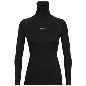 Dámské funkční triko Icebreaker Merino LS Roll Neck Velikost: S / Barva: černá