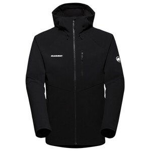 Pánská softshellová bunda Mammut Ultimate Comfort SO Hooded Jacket Men Velikost: L / Barva: černá