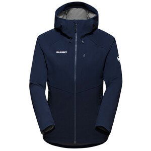 Dámská bunda Mammut Ultimate Comfort SO Hooded Jacket Women Velikost: L / Barva: modrá