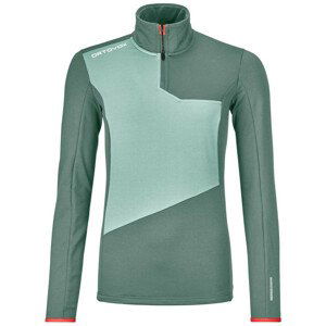 Dámská mikina Ortovox Fleece Light Zip Neck W Velikost: S / Barva: šedá