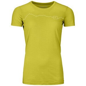 Dámské funkční triko Ortovox 150 Cool Mountain Ts W Velikost: S / Barva: žlutá