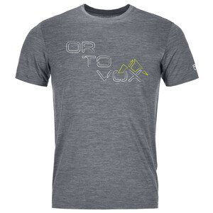 Pánské triko Ortovox 185 Merino Tangram Logo Ts M Velikost: XL / Barva: šedá