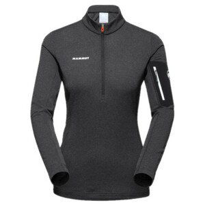 Dámská funkční mikina Mammut Aenergy Light ML Half Zip Pull Women Velikost: L / Barva: šedá/černá