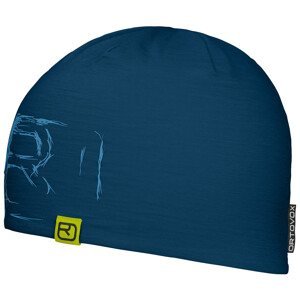 Čepice Ortovox 120 Tec Logo Beanie Barva: modrá
