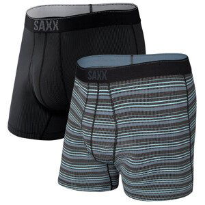 Boxerky Saxx Quest Quick Dry Mesh Boxer Brief Fly 2Pk Velikost: L / Barva: šedá