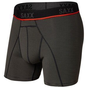 Boxerky Saxx Kinetic Light-Compression Mesh Velikost: XL / Barva: šedá/červená