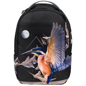 Městský batoh Baagl eARTh Kingfisher by Caer8th Barva: černá