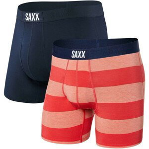 Boxerky Saxx Ultra Super Soft Boxer BF 2Pk Velikost: L / Barva: červená/modrá