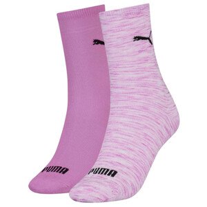 Dámské ponožky Puma Women Sock 2P Velikost ponožek: 39-42 / Barva: fialová