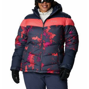 Dámská zimní bunda Columbia Abbott Peak Insulated Jacket Velikost: L / Barva: modrá/růžová