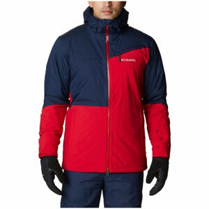 Pánská zimní bunda Columbia Iceberg Point Jacket Velikost: L / Barva: červená