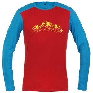 Pánské triko Direct Alpine FURRY LONG Velikost: M / Barva: červená/modrá