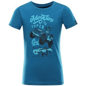 Dětské triko Alpine Pro Beto Dětská velikost: 116-122 / Barva: modrá
