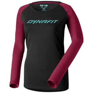 Dámské triko Dynafit 24/7 W L/S Tee Velikost: M / Barva: červená/černá