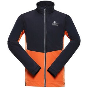 Pánská softshellová bunda Alpine Pro Tych Velikost: XS / Barva: modrá/oranžová
